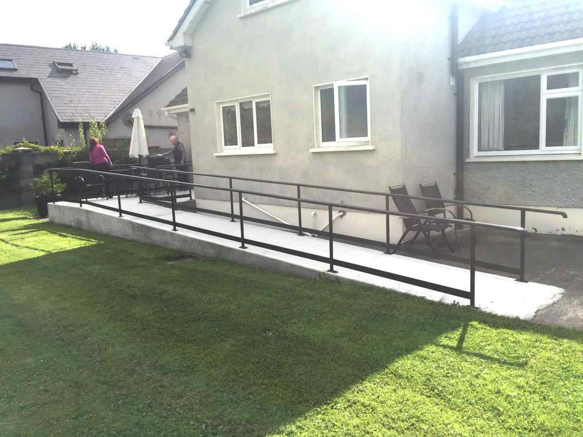 Wheelchair ramp constructed by Irish Stairlifts