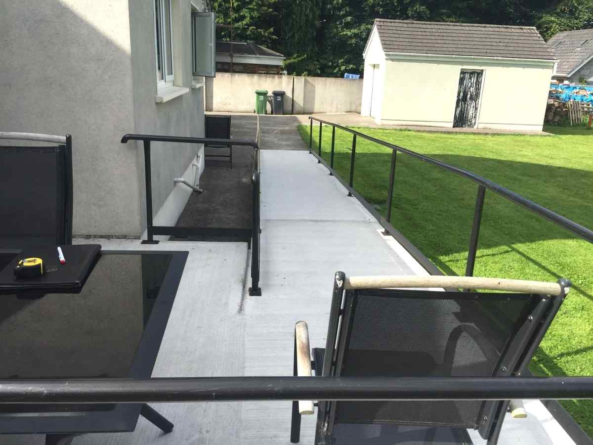 Wheelchair ramp constructed by Irish Stairlifts