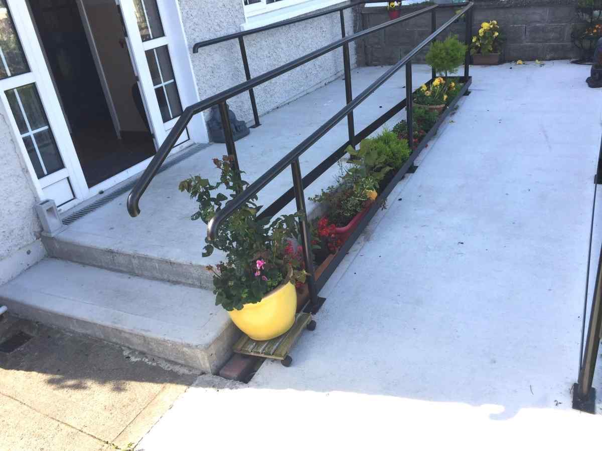 Wheelchair ramp constructed by Irish Stairlifts