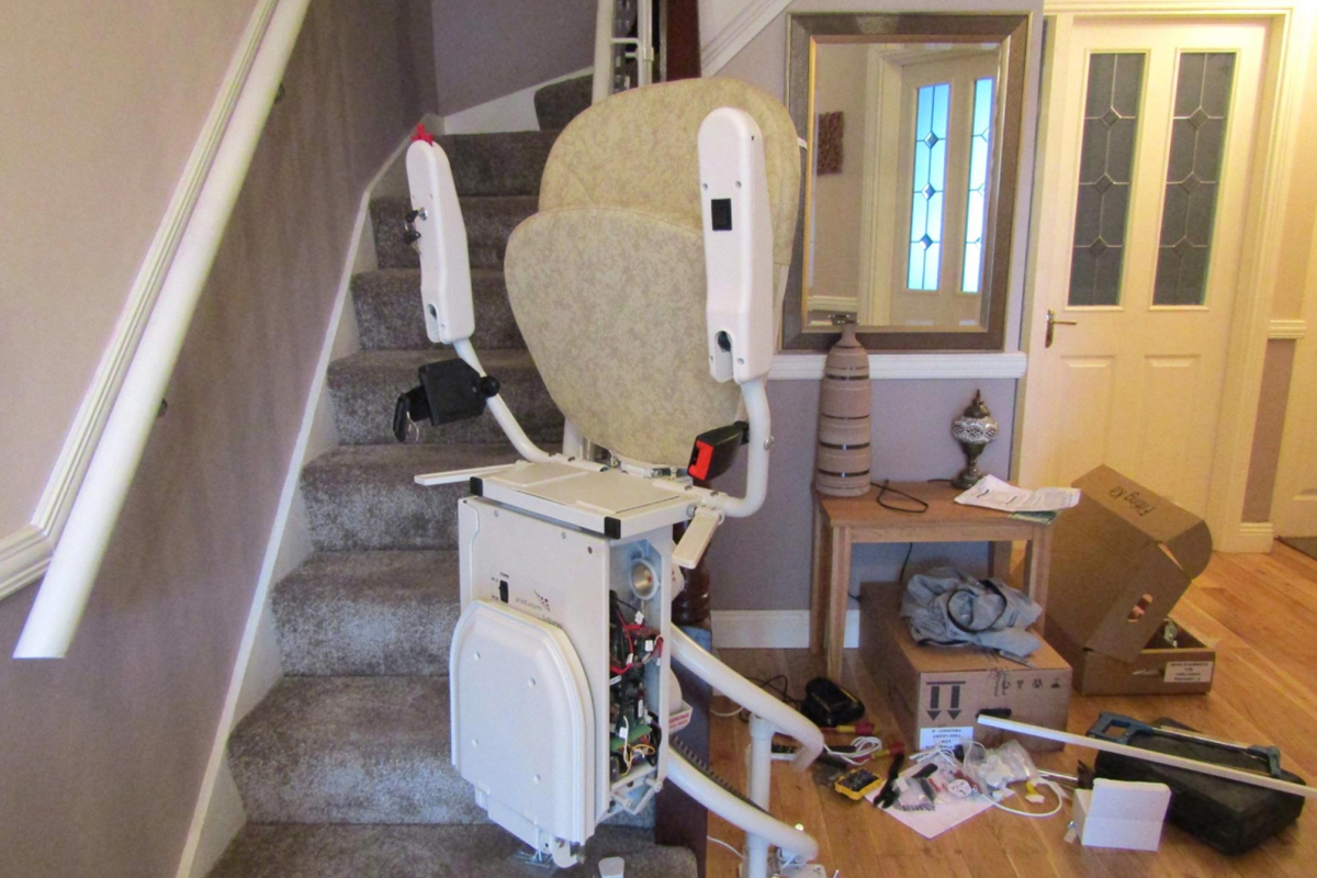 on-going stairlift installation in Dublin