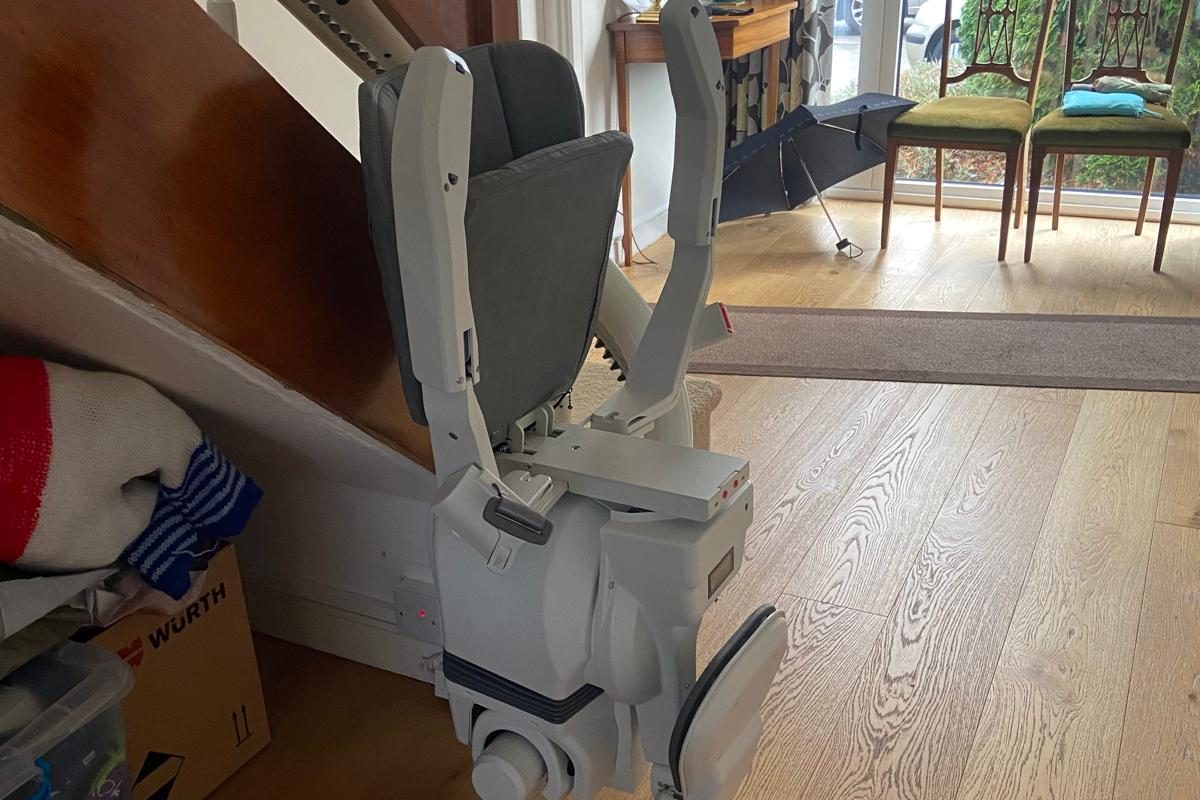 Newly installed stairlift in Foxrock South County Dublin