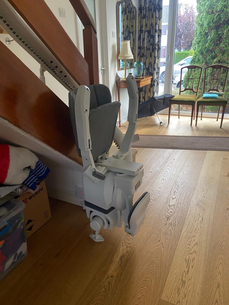 Newly installed stairlift in Foxrock South County Dublin