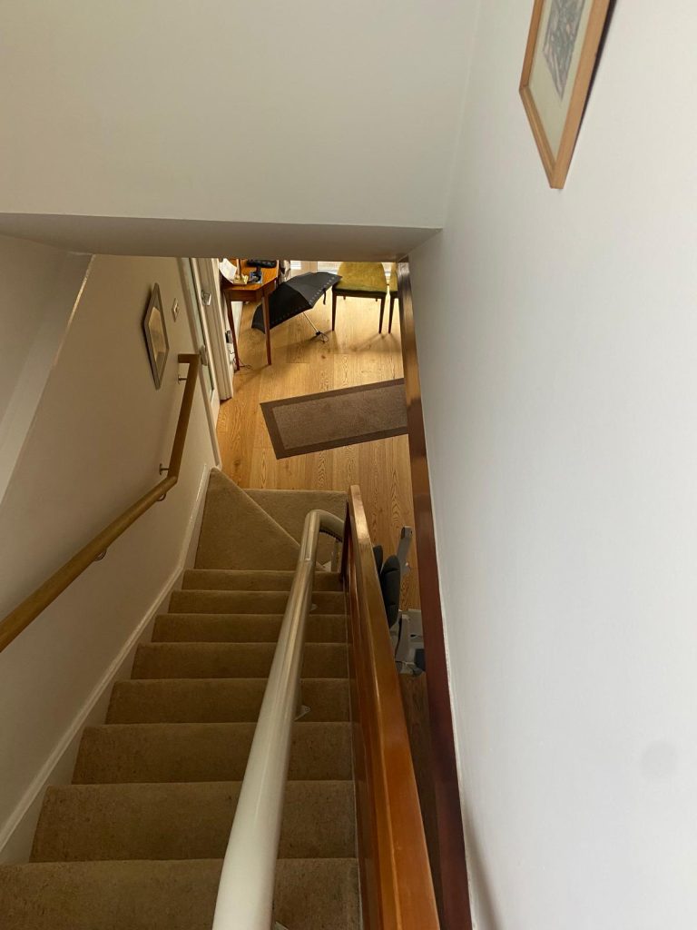 Newly installed stairlift in Foxrock South County Dublin