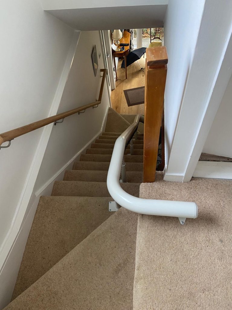 Newly installed stairlift in Foxrock South County Dublin