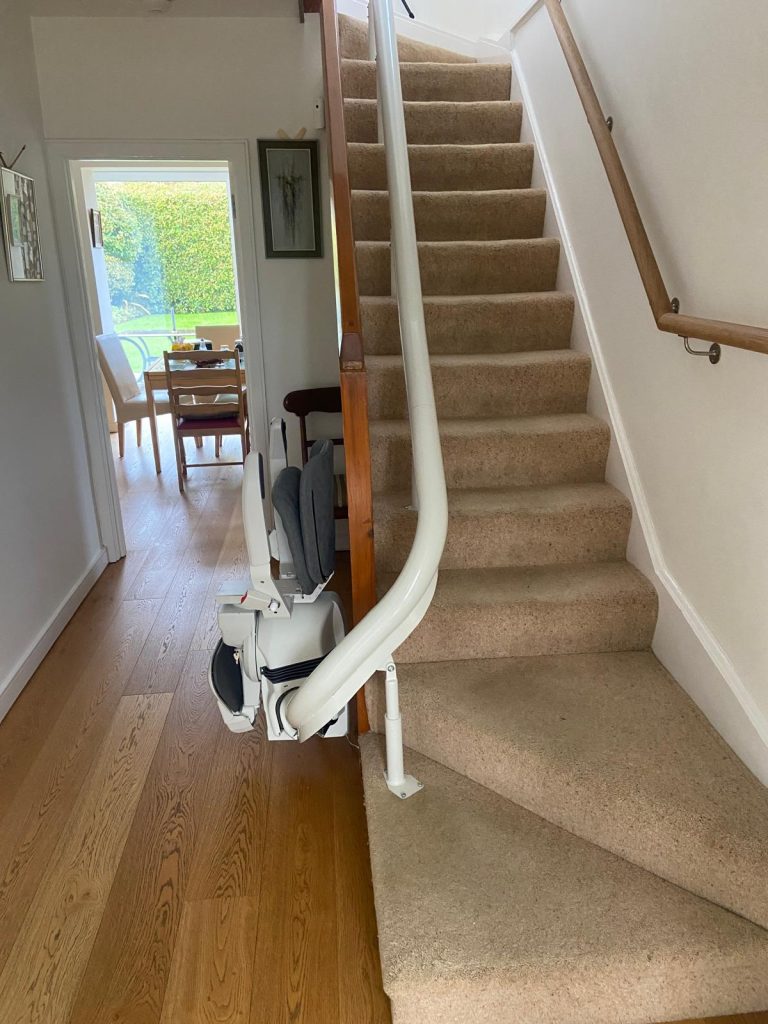 Newly installed stairlift in Foxrock South County Dublin