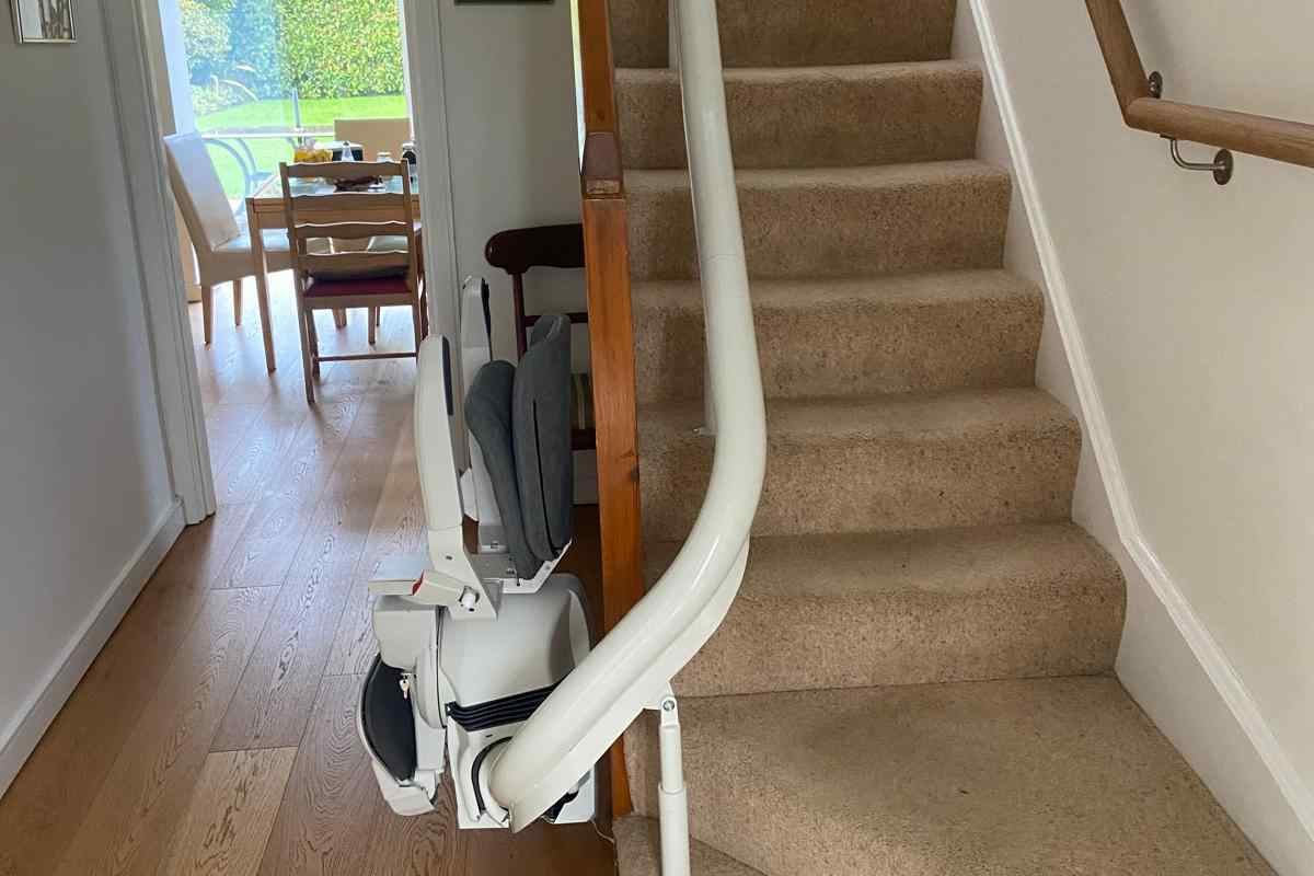 Newly installed stairlift in Foxrock South County Dublin