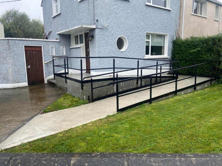 Newly built ramp and rail Whitehall Dublin 9 by ISB Mobility