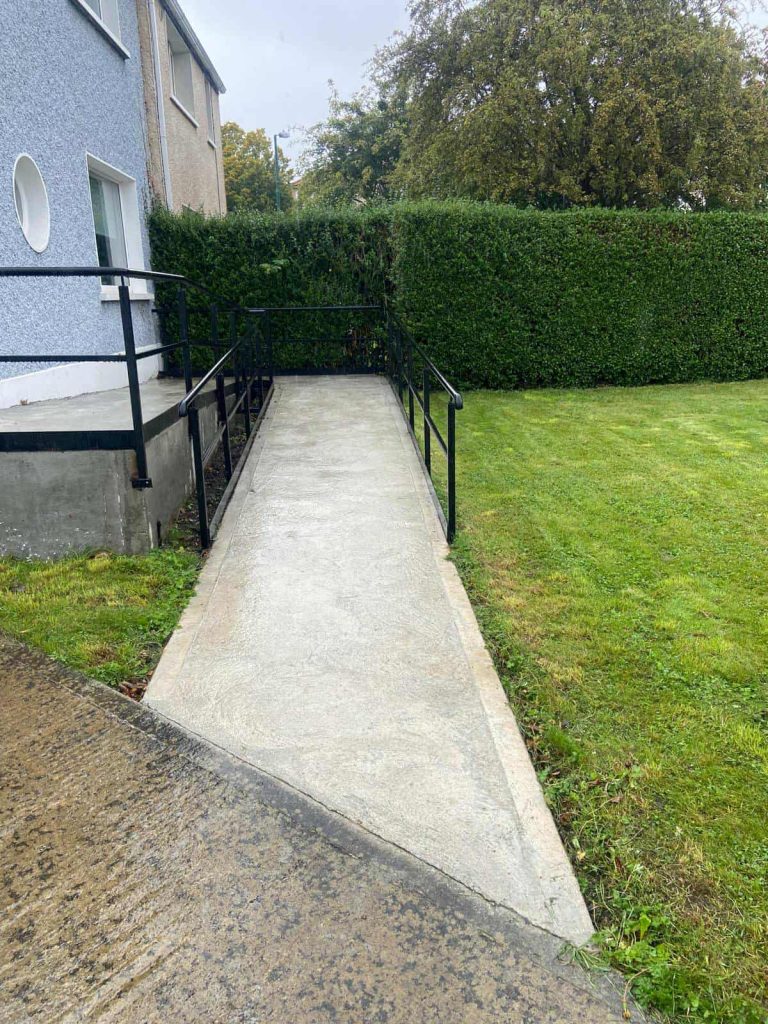 Newly built ramp and rail Whitehall Dublin 9 by ISB Mobility