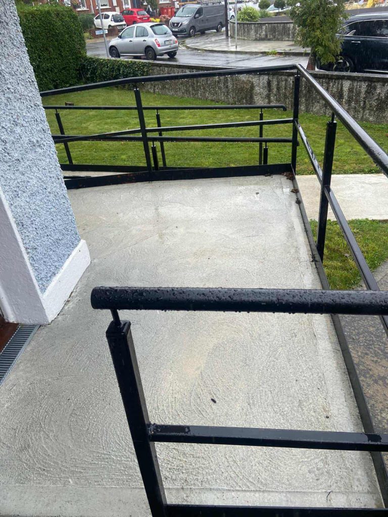 Newly built ramp and rail Whitehall Dublin 9 by ISB Mobility