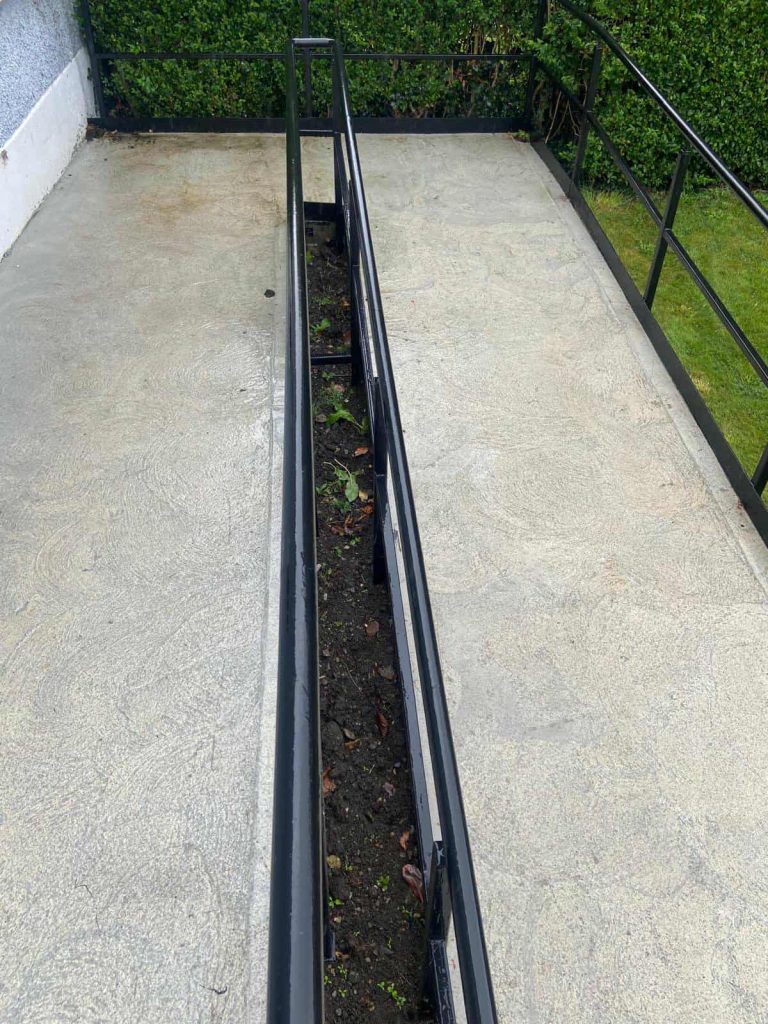 Newly built ramp and rail Whitehall Dublin 9 by ISB Mobility