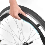 Ergo Lite 2 Self Propel wheelchair tire closeup