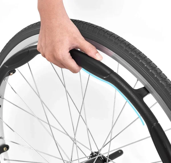 Ergo Lite 2 Self Propel wheelchair tire closeup