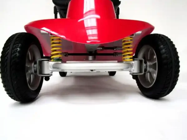 Illusion-red-3-suspension.webp Illusion Mobility Scooter Lightweight Mobility Scooters Dublin